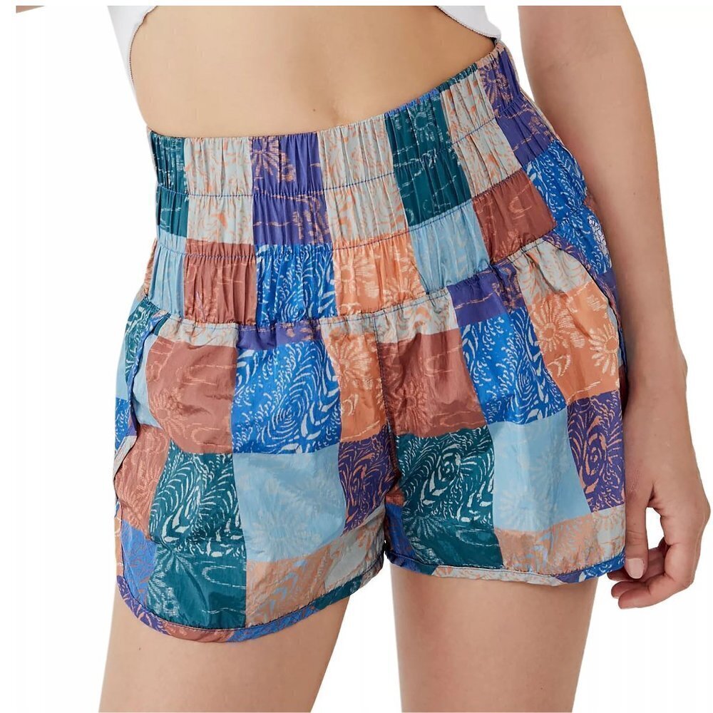 NWT! FP Movement by Free People The Way Home Cobalt Patches Printed Short 💛